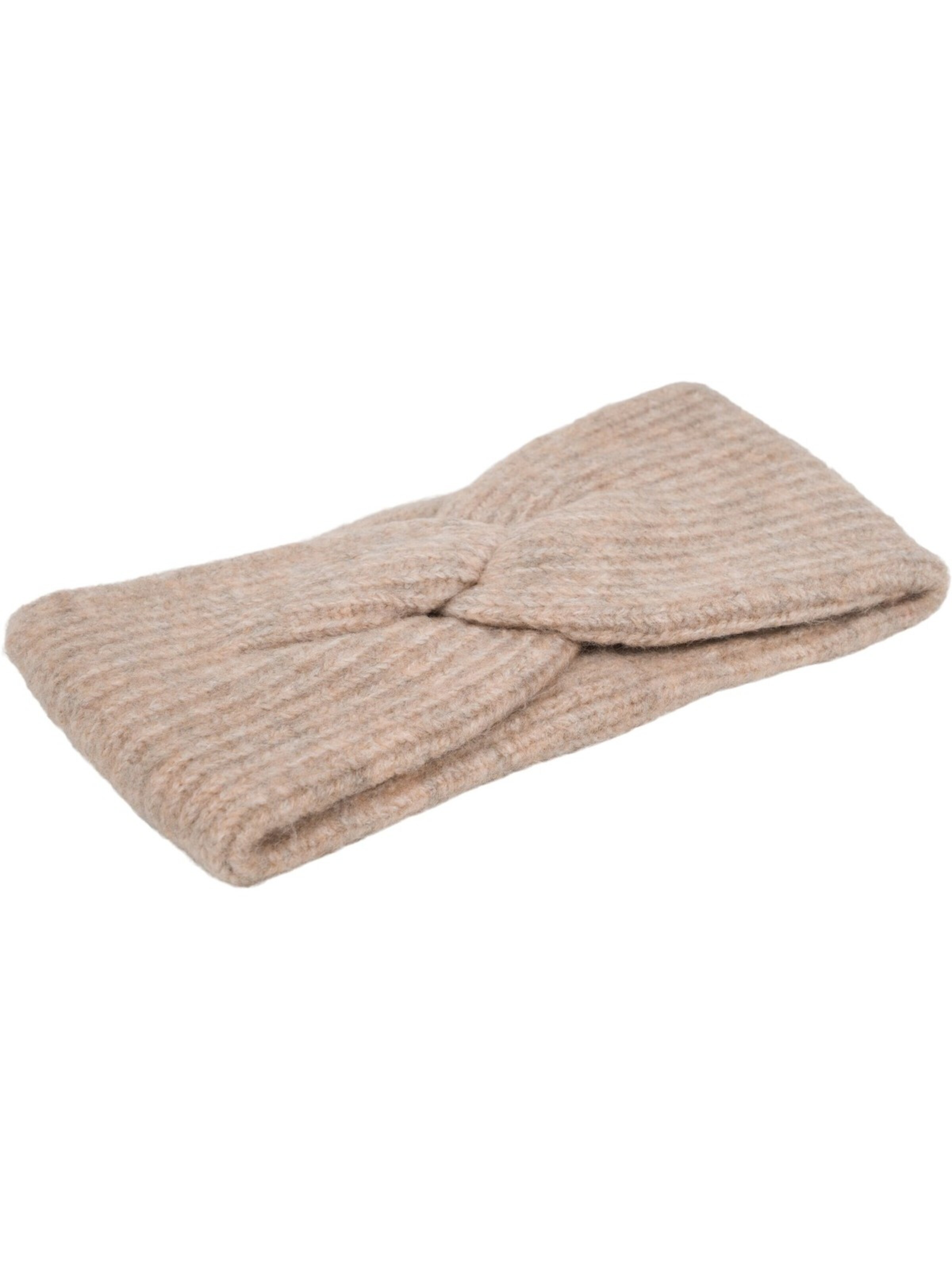 styleBREAKER Headband 'Strick Stirnband Rippenmuster Twist Knoten' in Brown