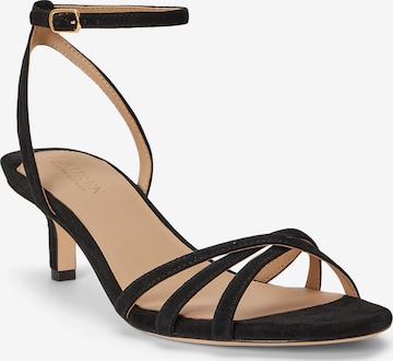 Lauren Ralph Lauren Σανδάλι με λουράκια 'KENDYL' σε μαύρο: μπροστά