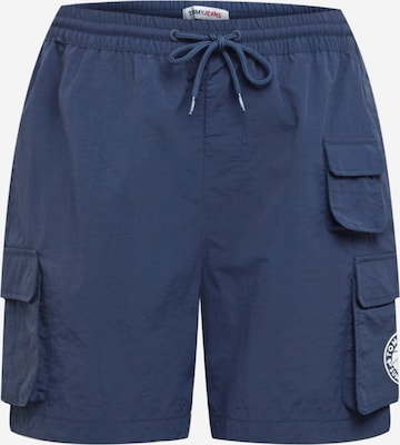 Tommy Jeans - Loosefit Calças cargo 'Novelty' em azul: frente