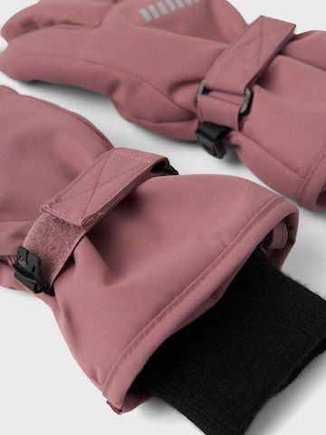 NAME IT Gloves 'SNOW10' in Purple