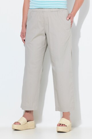 Ulla Popken Regular Chino trousers 'Ruby' in Grey: front