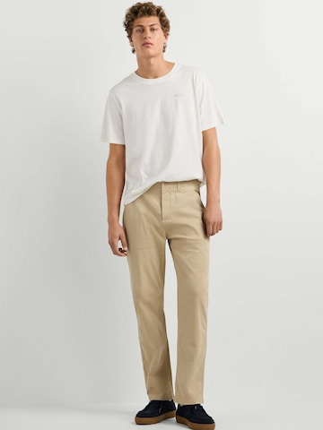 Loosefit Pantalon chino Pepe Jeans en beige : devant