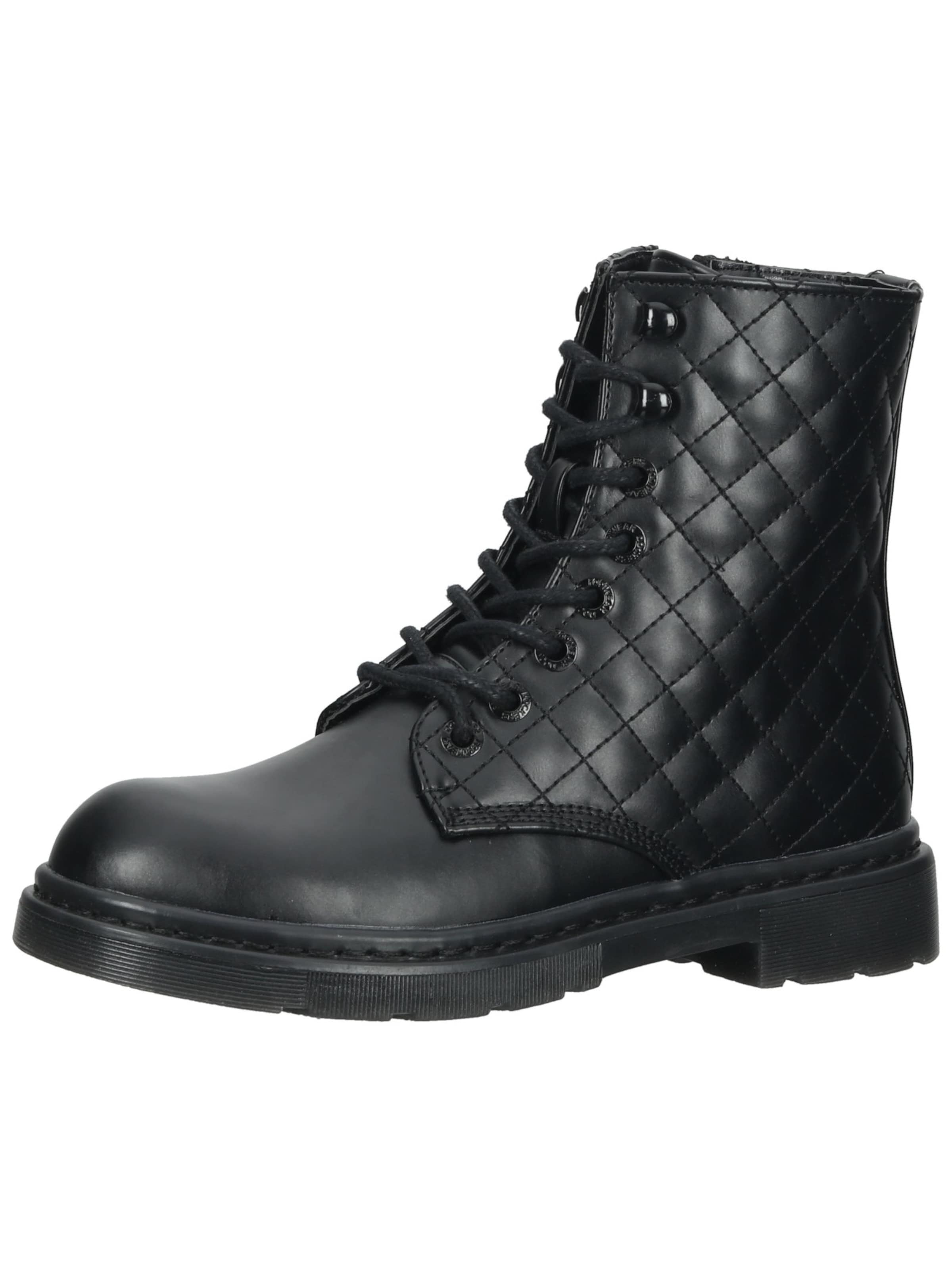 Dockers by Gerli Veterlaarsjes in Zwart: voorkant