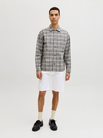 JACK & JONES Regularen Kavbojke 'JJIRICK JJORIGINAL' | bela barva