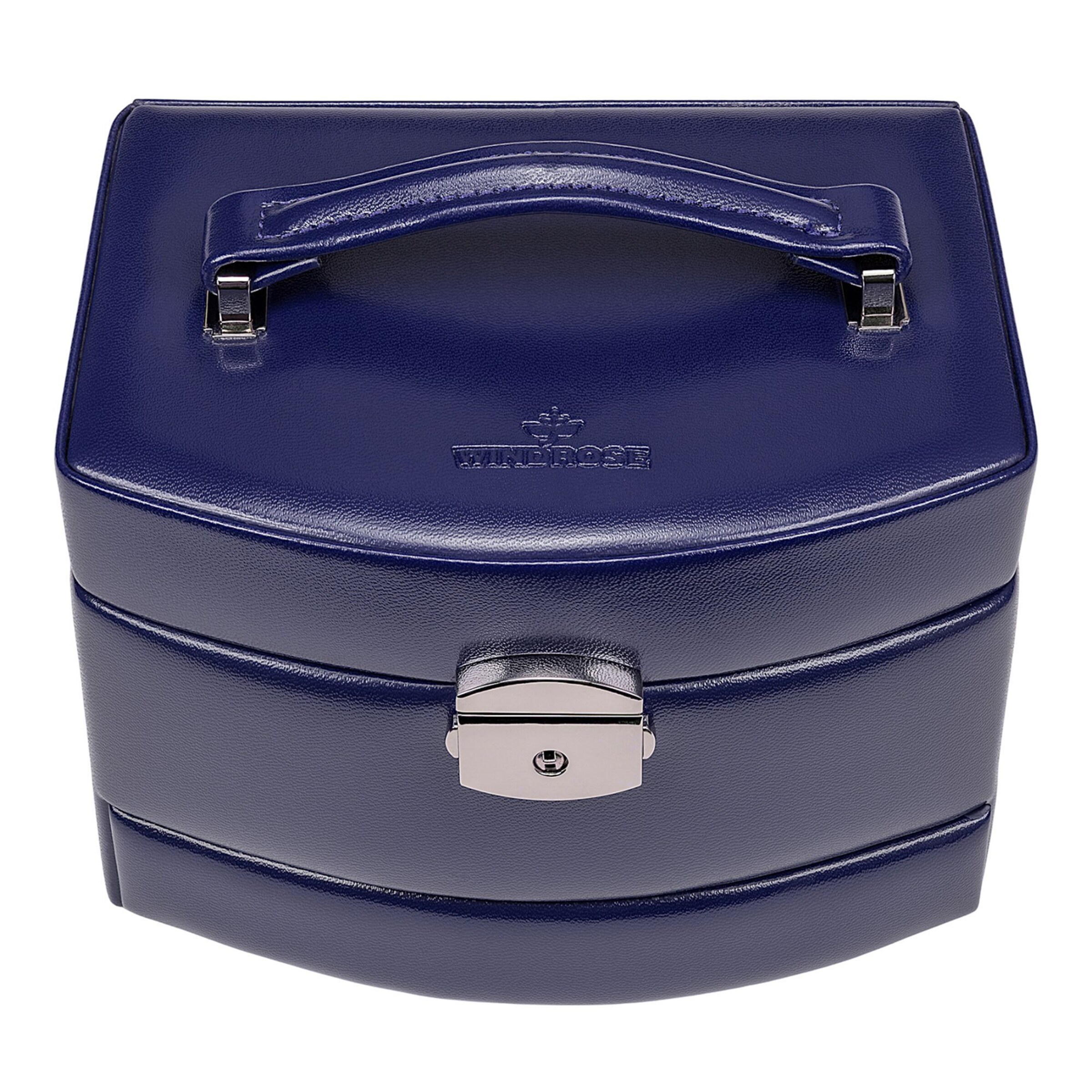 WINDROSE Schmuckkasten in Blau: Vorderseite