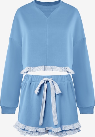 Imily Bela Kalhotový kostým – modrá: přední strana