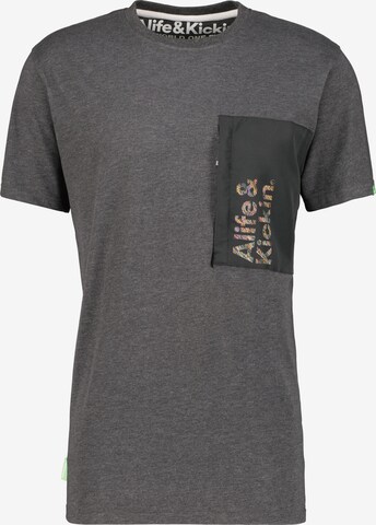 Alife and Kickin Shirt 'RossAK' in Grau: predná strana