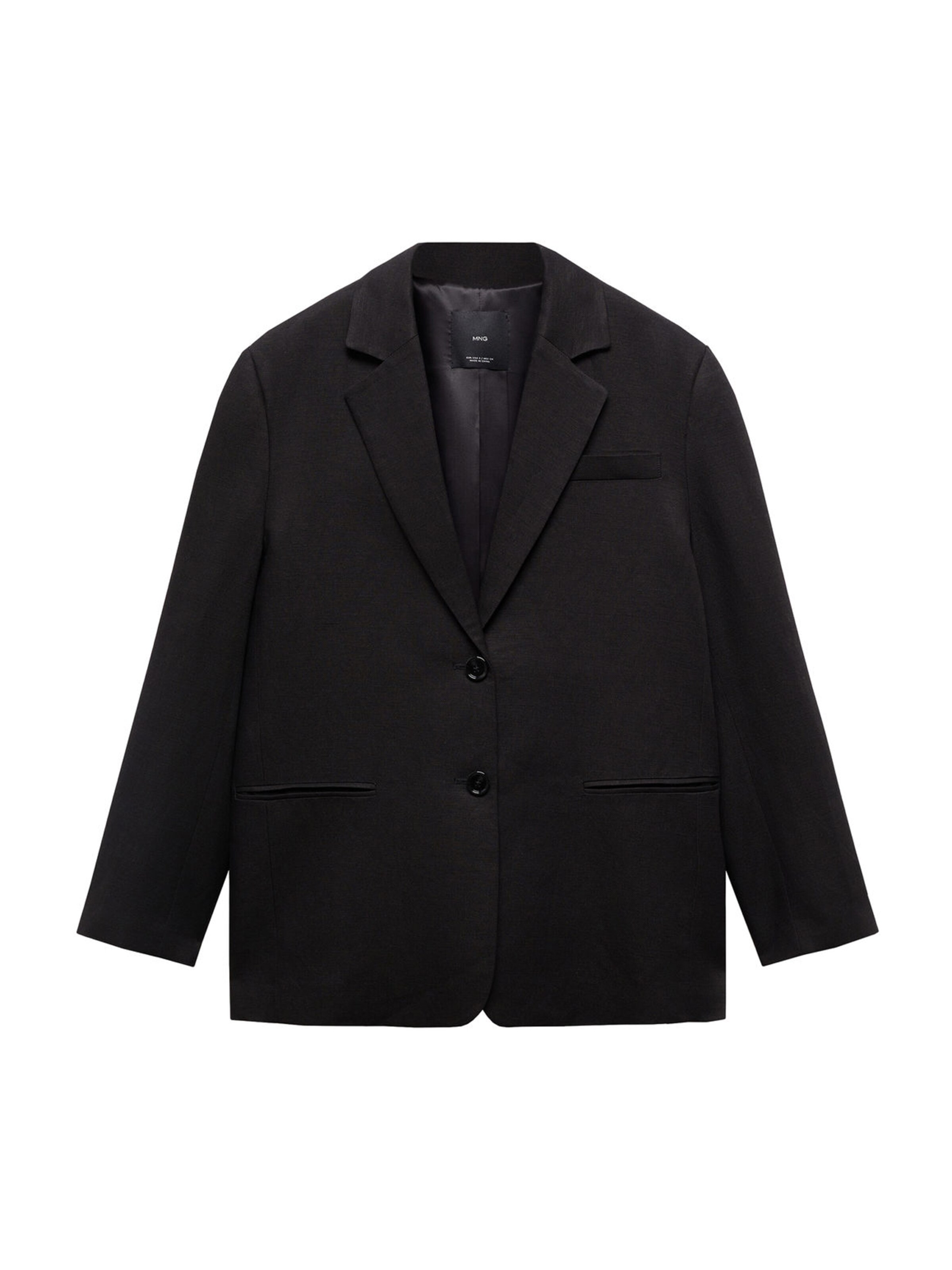 MANGO Blazer 'Mauro' in Black: front