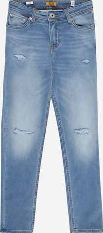 Jack & Jones Junior Slimfit Jeans 'Glenn' i blå: framsida