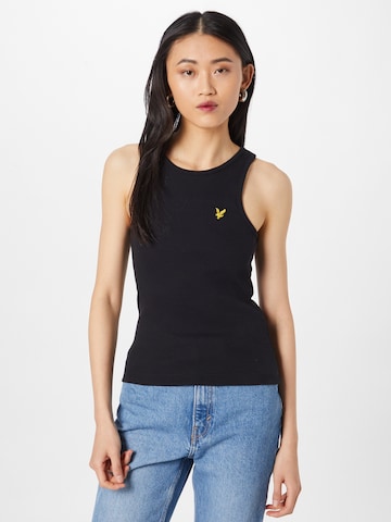 Lyle & Scott Top 'Vest' in Zwart: voorkant