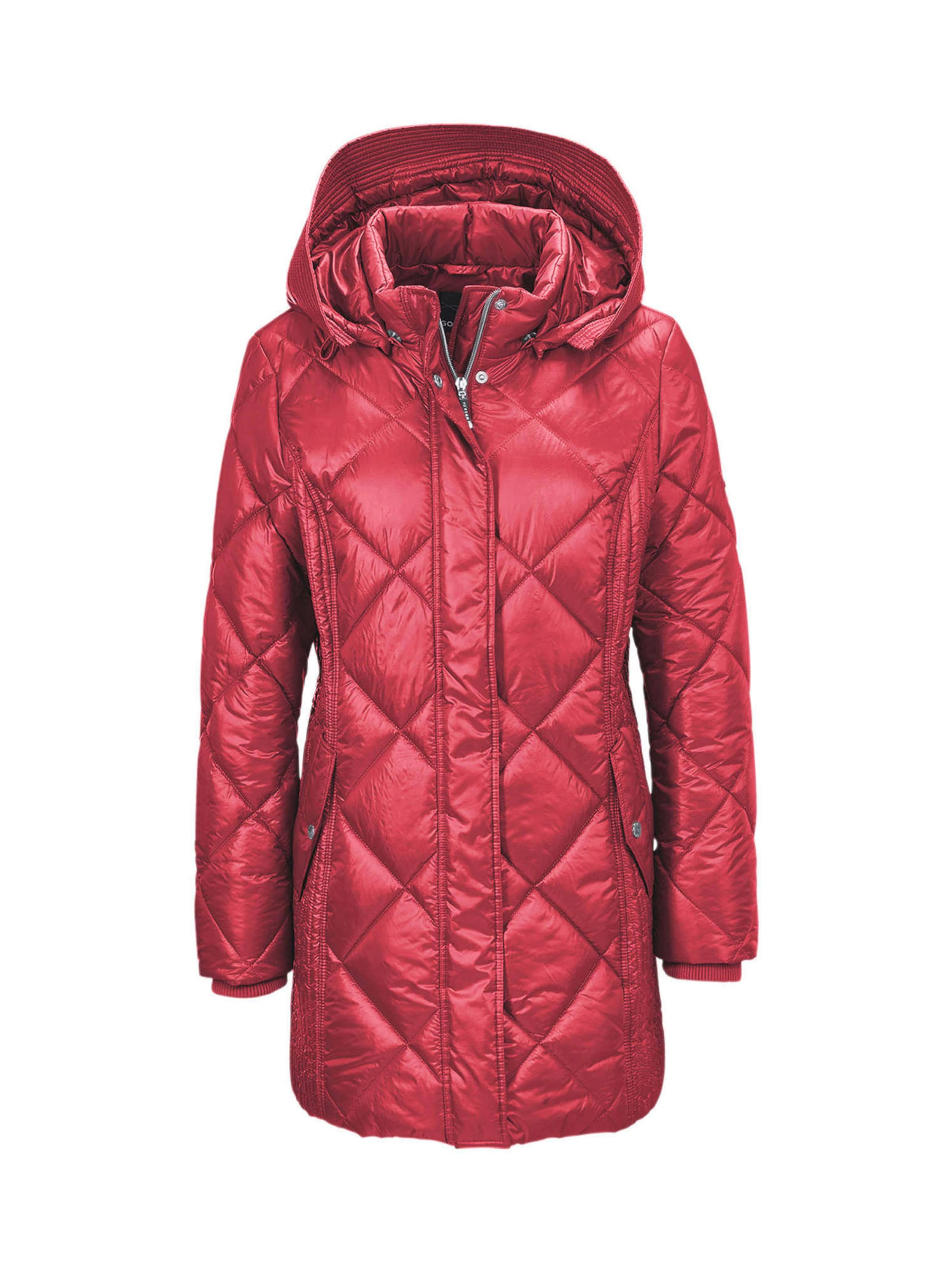 Manteau mi-saison Goldner en rouge : devant