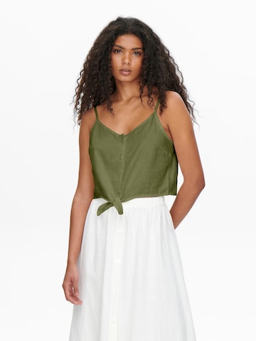ONLY Top 'Caro' in Green: front