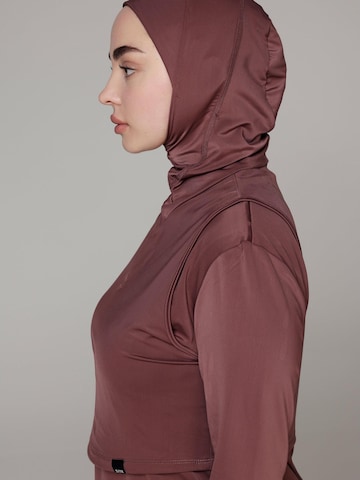 SIYA Swimwear T-shirt Badpak 'Hijab' in Lila