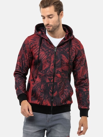 Veste de survêtement CIPO & BAXX en rouge : devant