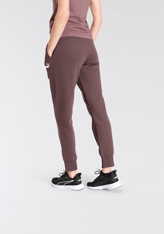 PUMA Tapered Workout Pants 'Essentials' in Purple