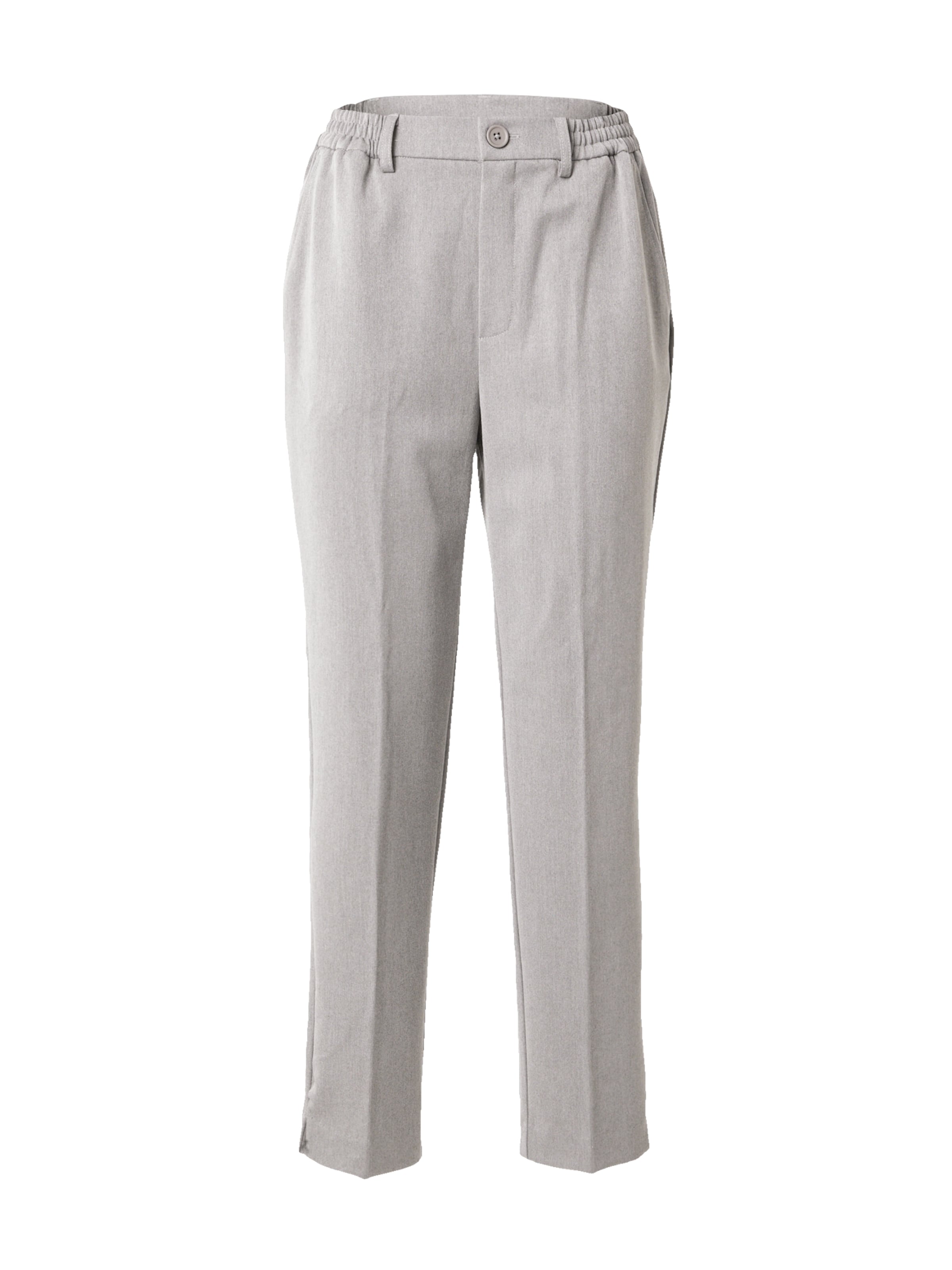 Pantaloni con piega frontale 'Camil' di PIECES in grigio: frontale
