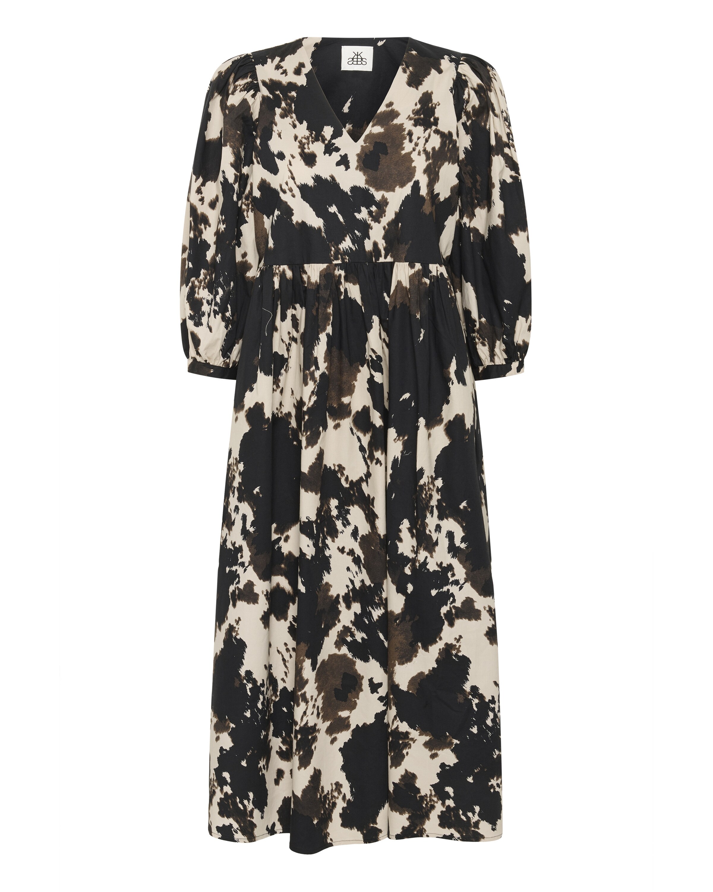 KAREN BY SIMONSEN Kleid 'KBBabeth' in beige / dunkelbraun / schwarz, Produktansicht