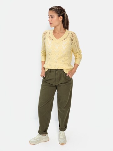 CAMEL ACTIVE Pullover mit V-Ausschnitt in Gelb