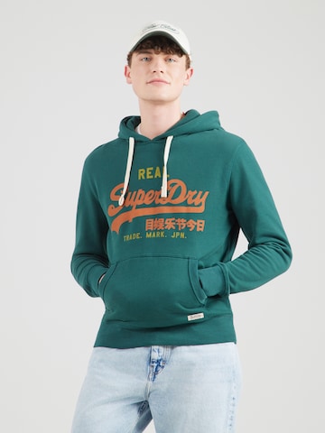 Superdry & CoSweater majica 'Eclipse' - zelena boja: prednji dio