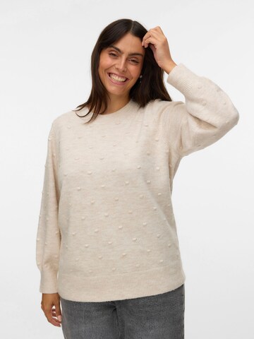 Pullover 'VMCFrancesca' di Vero Moda Curve in bianco: frontale
