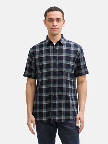 TOM TAILOR Regular Fit Hemd in Blau: Vorderseite