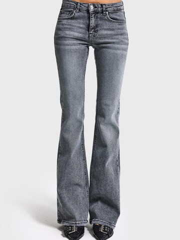 IT'S BASIC Flared Jeans 'Flare Mid Rise Jeans' in Grijs