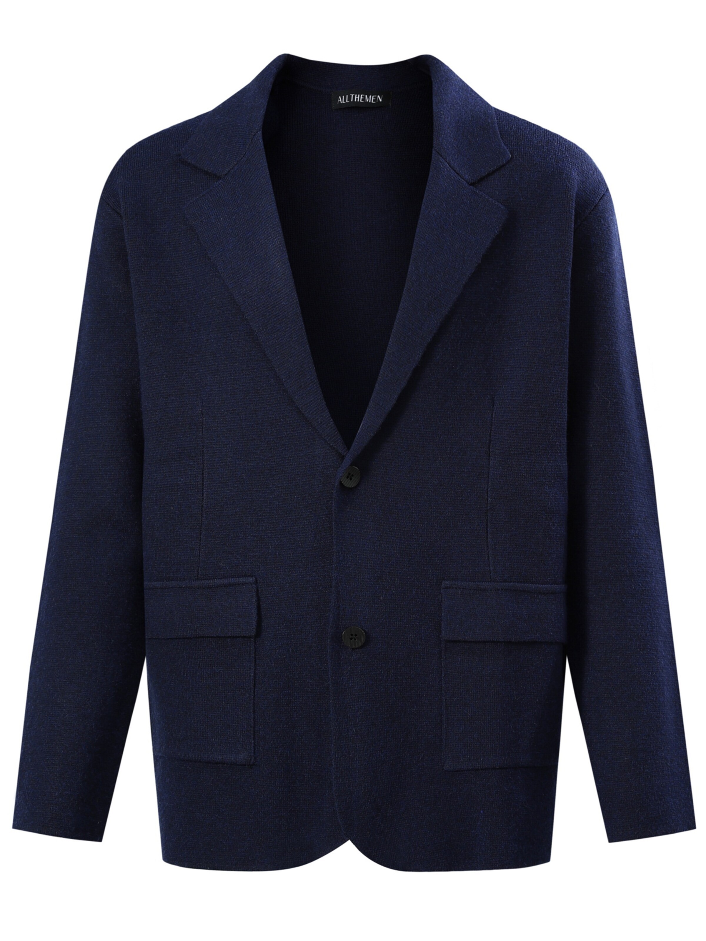 ALLTHEMEN Knit Cardigan 'Zwischenlicht' in S in Navy, Item view