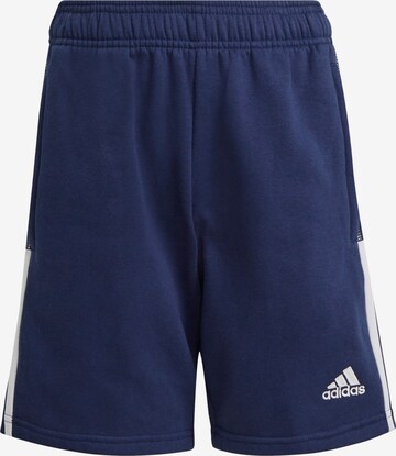 ADIDAS PERFORMANCE Regular Workout Pants 'Tiro 21 Sweat' in Blue: front
