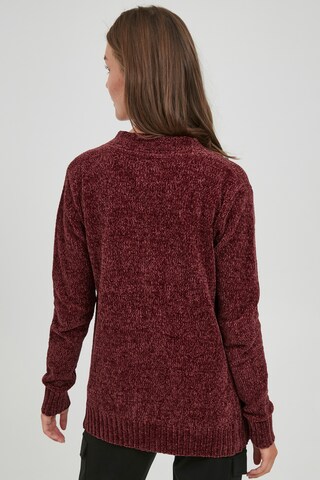 Oxmo Knit Cardigan 'Elisabet Knit' in Red