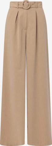 ruda Laurella Plačios klešnės Klostuotos kelnės: priekis