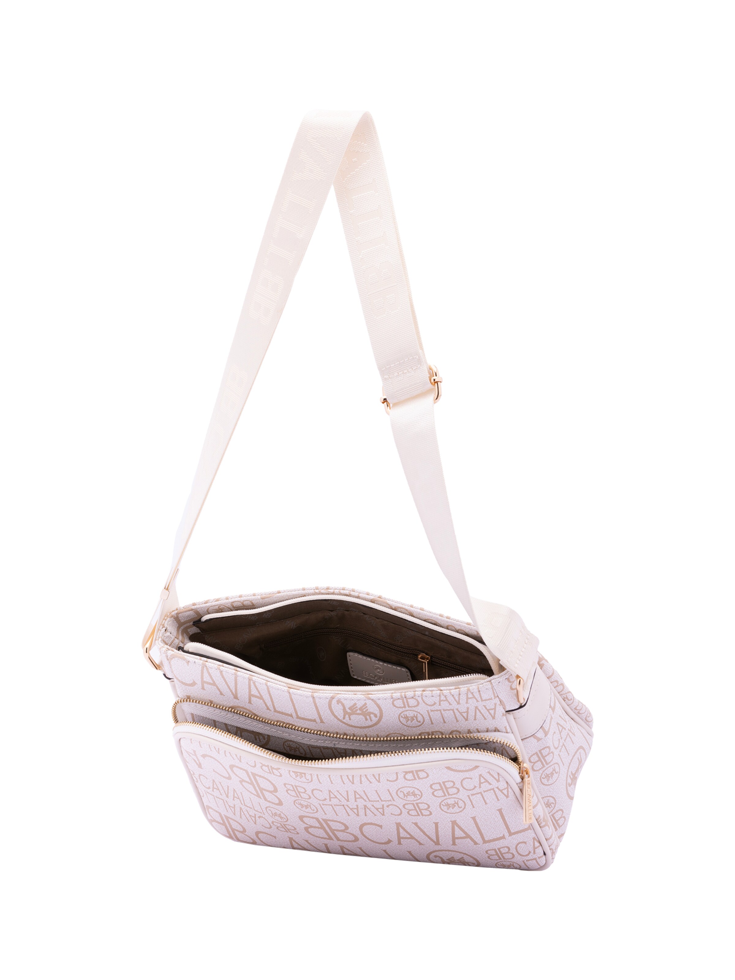 Borsa a tracolla di B. Cavalli in bianco