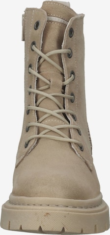 BULLBOXER Lace-Up Ankle Boots in Beige