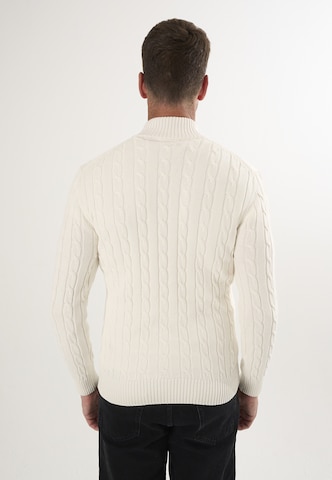 Felix Hardy Gebreid vest in Wit