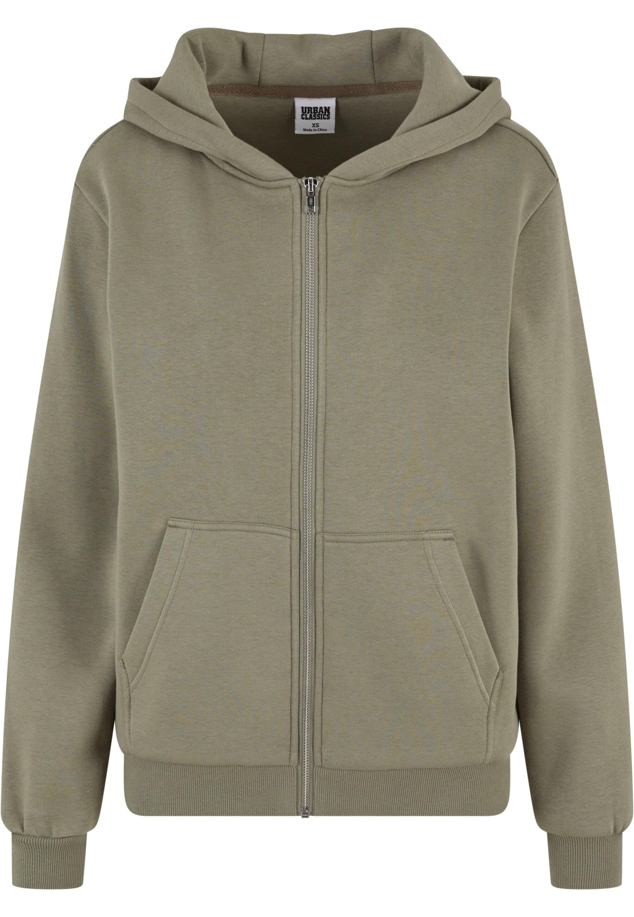 Urban Classics Ζακέτα φούτερ σε πράσινο: μπροστά