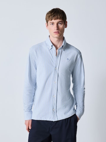 Next Regular fit Button Up Shirt in Blue: front