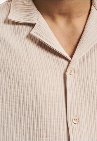 DEF Regular Fit Hemd 'Porto' in Beige