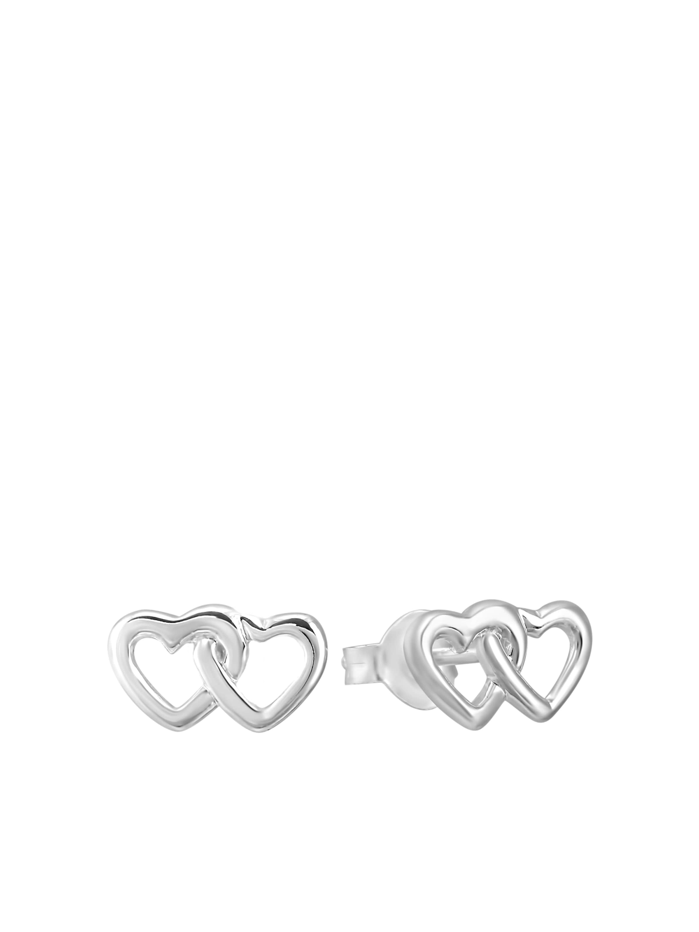 Lucardi Earrings in Silver: front