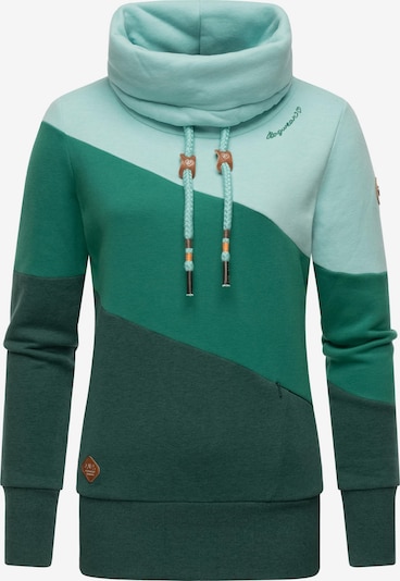 Ragwear Sportisks džemperis 'Rumika', krāsa - brūns / piparmētru / zāles zaļš / tumši zaļš, Preces skats
