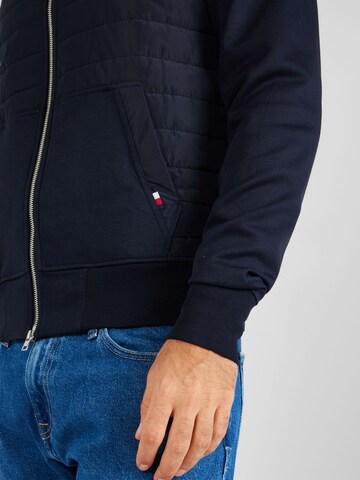 TOMMY HILFIGER Sweatjacke in Blau