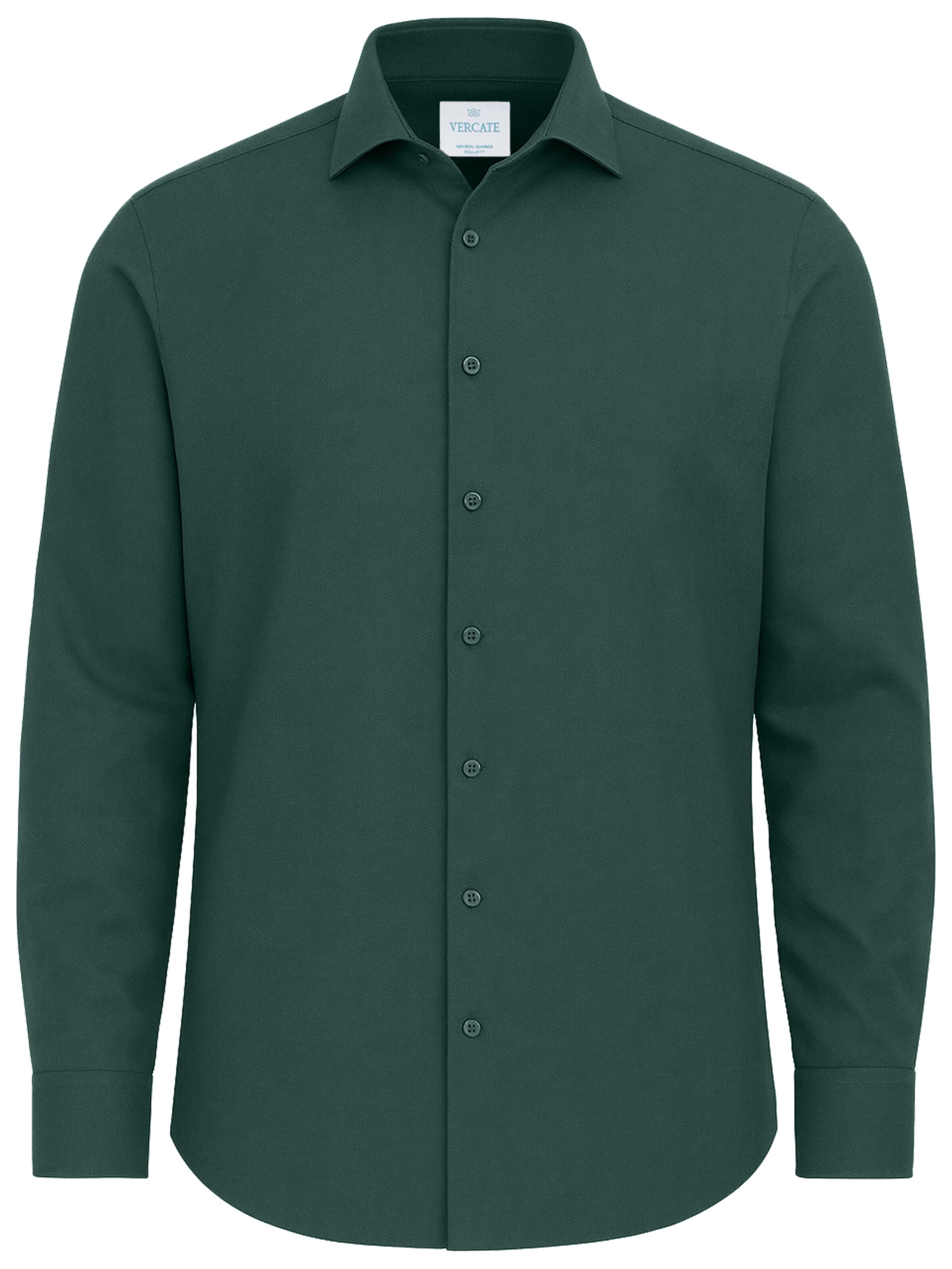 Vercate - Ajuste regular Camisa de negocios 'No. 29' en verde: frente