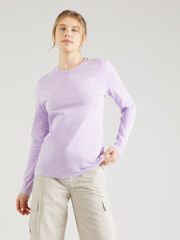 THE NORTH FACE Shirt in Lila: voorkant