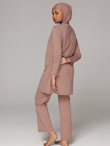 SIYA Swimwear High neck Badpak 'South - Covered' in Beige
