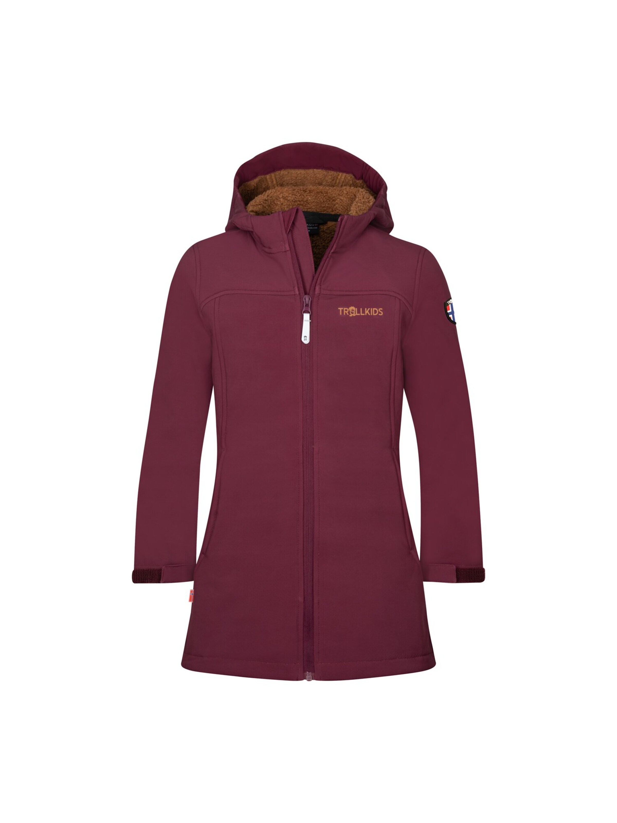 TROLLKIDS Outdoor jacket in Brown: front
