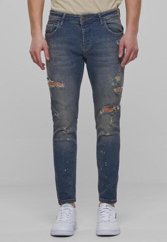 2Y Premium Skinny Jeans in Blue: front