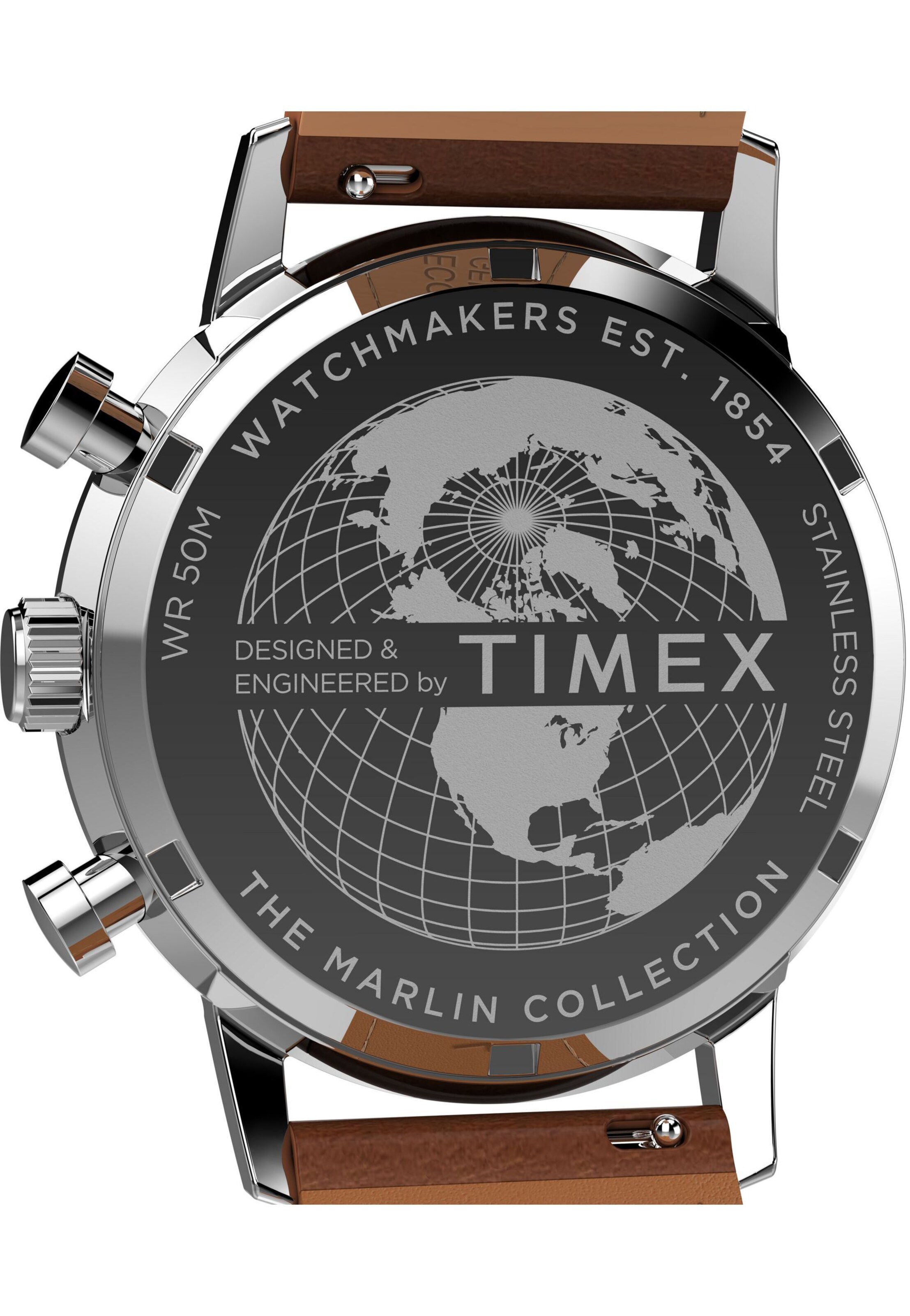 Montre à affichage analogique 'Marlin' TIMEX en marron