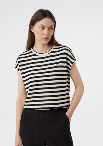T-shirt comma casual identity en beige : devant