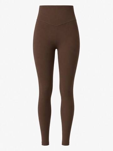 2SKIN - Slimfit Pantalón deportivo en marrón: frente