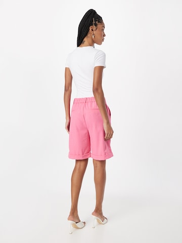 Fransa Wide leg Pleat-Front Pants 'Milena' in Pink