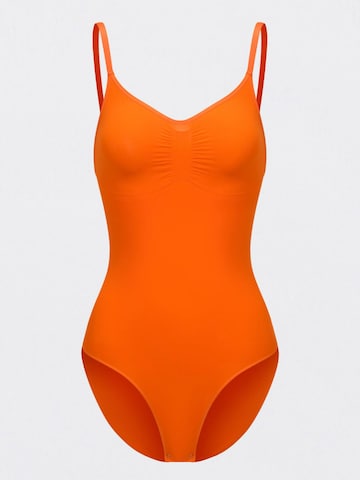 creamy Shapingbody 'Bodysuit Sculpting Shapewear mit Slip' in Orange: Vorderseite