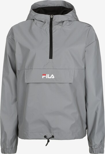 FILA Sportjas 'Ena' in de kleur Zilvergrijs / Vuurrood / Wit, Productweergave